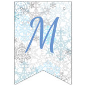 Frohe Weihnacht-Schneeflocken - Flaggen-Flaggen Wimpelkette (Zweite Fahne)