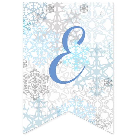 Frohe Weihnacht-Schneeflocken - Flaggen-Flaggen Wimpelkette (Dritte Fahne)