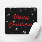 Frohe Weihnacht-Schneeflocken Mousepad (Mit Mouse)
