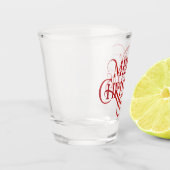 Frohe Weihnacht-Schuss Schnapsglas (Links)