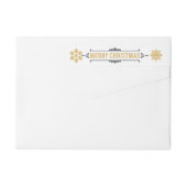 Frohe Weihnacht-Schwarz-Goldverpackung um (Rückseite)