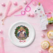 Frohe Weihnacht-schwedische Retro Puppe Gott-Juls Pappteller (Party)