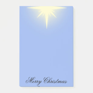 Frohe Weihnacht-Stern Post-it Klebezettel