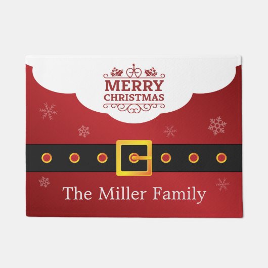 Frohe Weihnacht-stilvolles Fußmatte (Vorderseite)