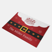 Frohe Weihnacht-stilvolles Fußmatte (Schrägansicht)