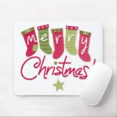 Frohe Weihnacht-Strümpfe Mousepad (Mit Mouse)