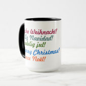 Frohe Weihnacht Tasse (Vorderseite Links)