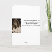 Frohe Weihnacht-Tochter u. Verlobte Feiertagskarte (Rückseite)