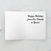 Frohe Weihnacht-Trabrennen-Feiertags-Karte Feiertagskarte (Innenseite)