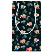 Frohe Weihnacht-Trägheits-Verzierungs-Muster Kleine Geschenktüte (Vorderseite)