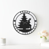 Frohe Weihnacht-Uhr Texas Große Wanduhr (Zuhause)