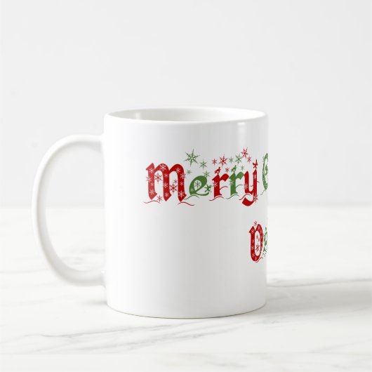 Frohe Weihnacht-Vati-Tasse Kaffeetasse (Links)