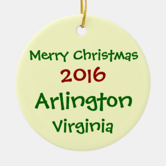 FROHE WEIHNACHT-VERZIERUNG 2016 ARLINGTONS KERAMIKORNAMENT