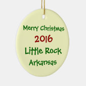 FROHE WEIHNACHT-VERZIERUNG 2016 LITTLE ROCKS KERAMIK ORNAMENT (Rechts)