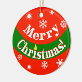 Frohe Weihnacht-Verzierung Keramikornament (Links)