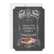 Frohe Weihnacht-Vintage Tafel