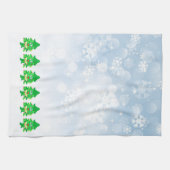 frohe Weihnacht-Weihnachtsbaum Geschirrtuch (Horizontal)