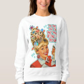 Frohe Weihnacht-Weihnachtsfeiertag lustig erhalten Sweatshirt (Vorderseite)