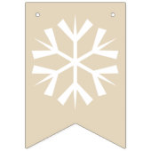 Frohe Weihnacht-Weiß-Text Wimpelkette (Erste Fahne)