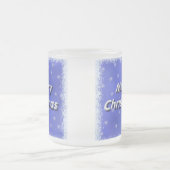 Frohe Weihnacht-Winter Mattglastasse (Mittel)