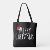 Frohe Weihnacht-wunderliche Weihnachtsmannmütze Tasche (Rückseite)