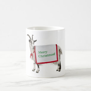 Frohe Weihnacht-Ziegen-Tasse Kaffeetasse