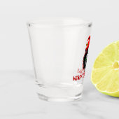 Frohe Weihnacht-Zombie-Elf Schnapsglas (Links)