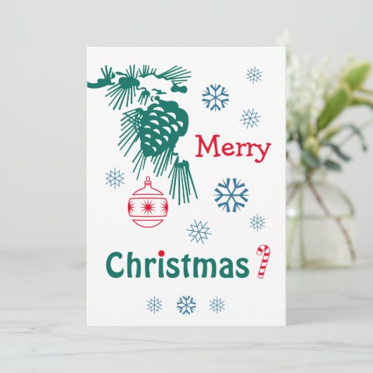 Frohe Weihnachten (Stehend Vorderseite)