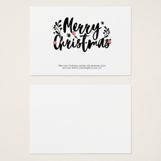 frohe Weihnachten (Vorne & Hinten)