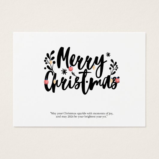 frohe Weihnachten (Vorderseite)