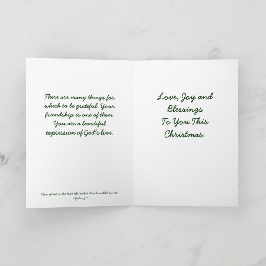 Frohe Weihnachten (Innenseite)