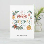 Frohe Weihnachten (Stehend Vorderseite)