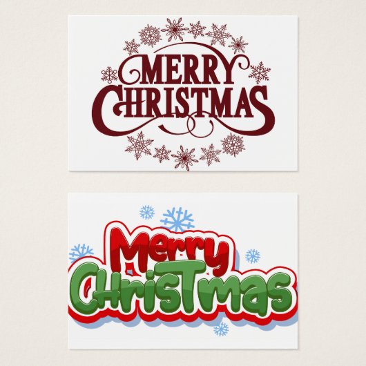 Frohe Weihnachten (Vorne & Hinten)