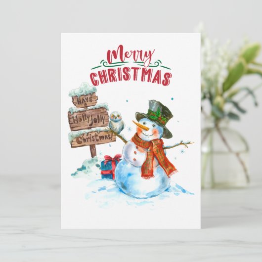 Frohe Weihnachten (Stehend Vorderseite)