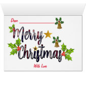 Frohe Weihnachten (Innenansicht Horizontal (Unten))