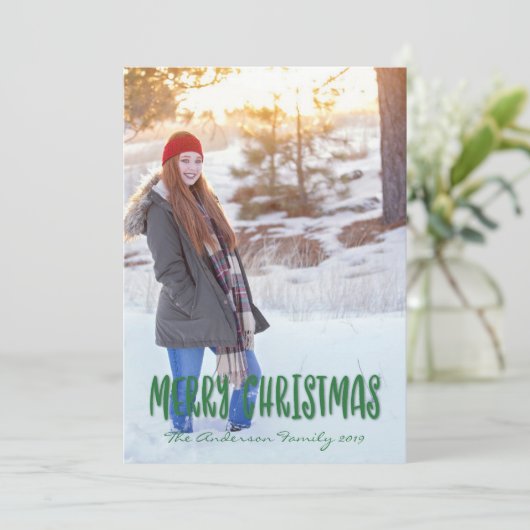 Frohe Weihnachten (Stehend Vorderseite)