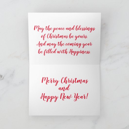 Frohe Weihnachten (Innenseite)