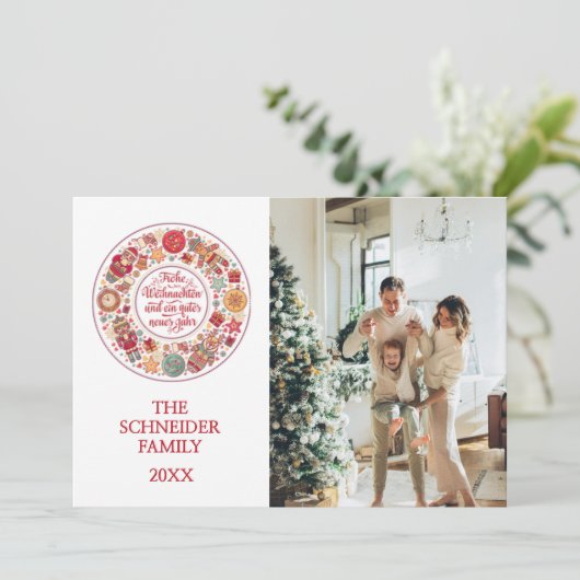 Frohe Weihnachten (Stehend Vorderseite)