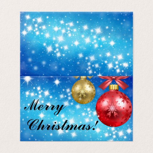 Frohe Weihnachten (Außenseite Aufgefaltet)