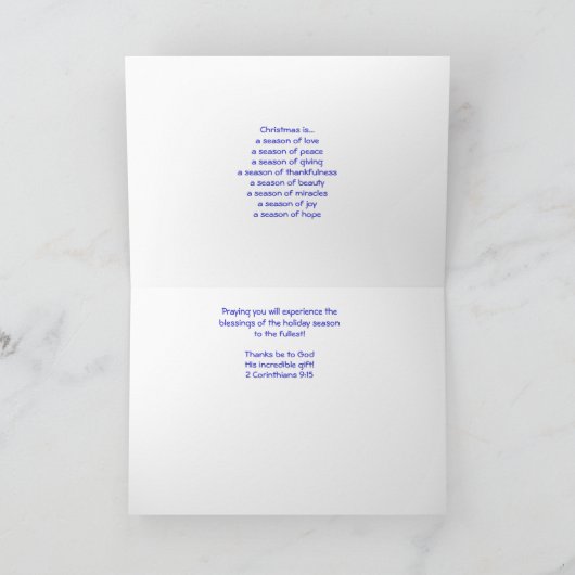 Frohe Weihnachten (Innenseite)