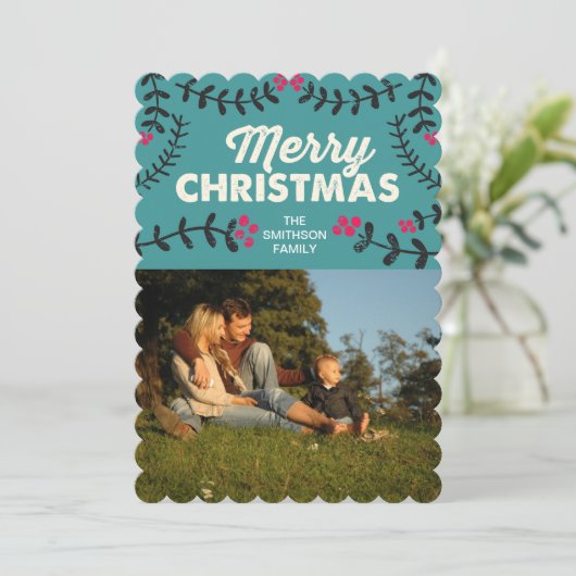 frohe Weihnachten (Stehend Vorderseite)