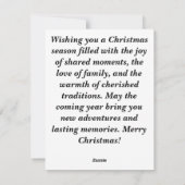 Frohe Weihnachten (Rückseite)