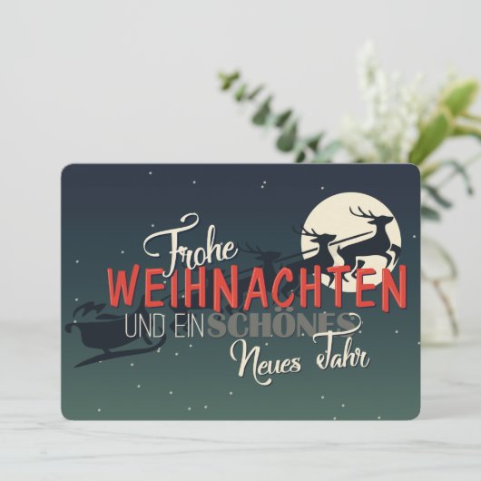 Frohe Weihnachten (Stehend Vorderseite)