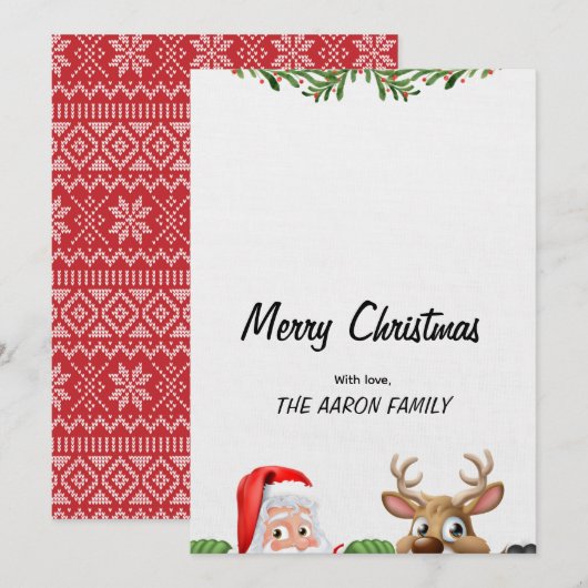 Frohe Weihnachten (Vorne/Hinten)