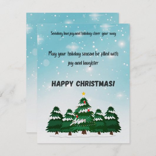 Frohe Weihnachten (Vorne/Hinten)