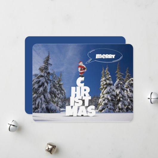 Frohe Weihnachten (Vorderseite/Rückseite Beispiel)