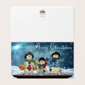 Frohe Weihnachten (Außenseite Aufgefaltet)