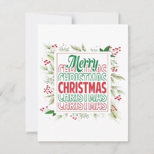 Frohe Weihnachten (Vorderseite)