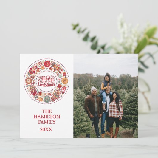 Frohe Weihnachten (Stehend Vorderseite)