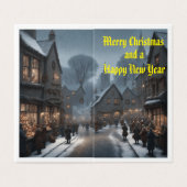 Frohe Weihnachten (Außenseite Aufgefaltet)